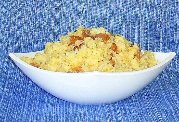 Пшеничная каша с куринными желудочками: шаг 3