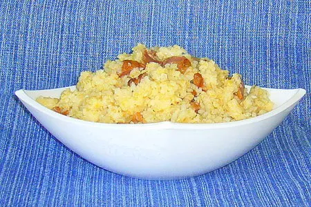Пшеничная каша с куринными желудочками: шаг 3