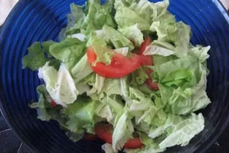 Салат цезарь с курицей: шаг 3