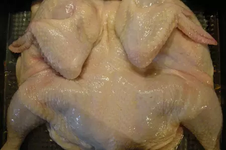 Жареная курочка с печеными яблоками: шаг 1