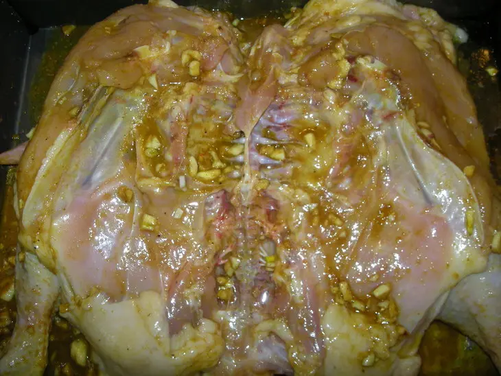 Жареная курочка с печеными яблоками: шаг 3