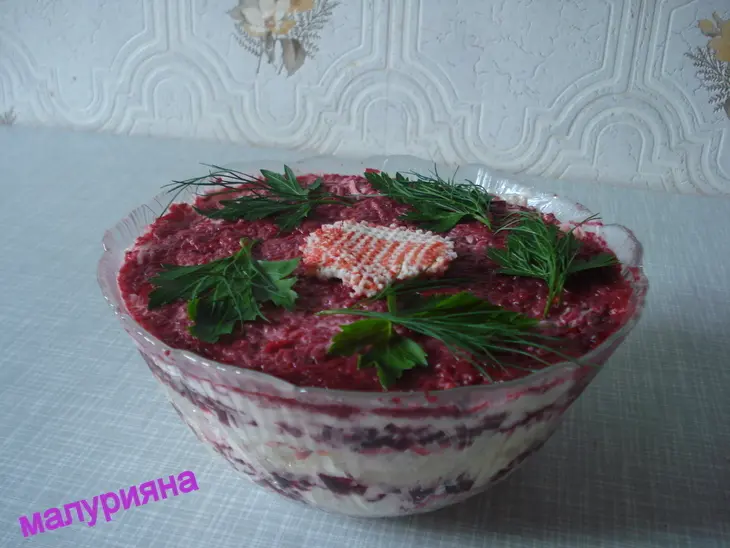Салат "крабовое танго": шаг 6