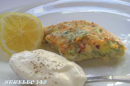Ромбики из кальмаров с цуккини.: шаг 2