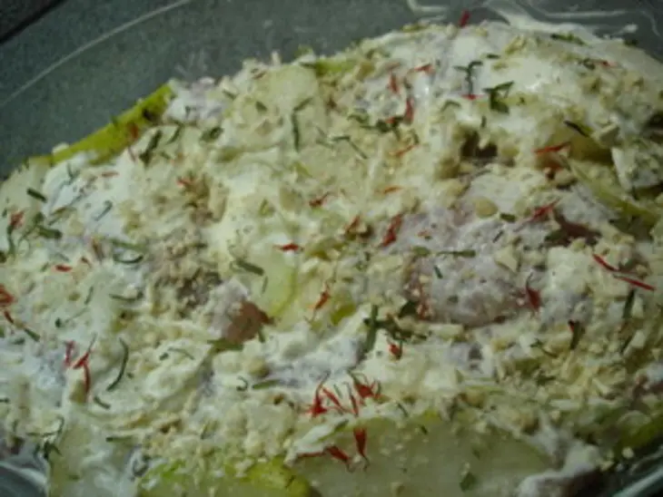 Куриные рулеты с грушей и голубым сыром: шаг 3