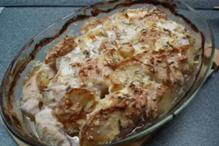 Куриные рулеты с грушей и голубым сыром: шаг 4