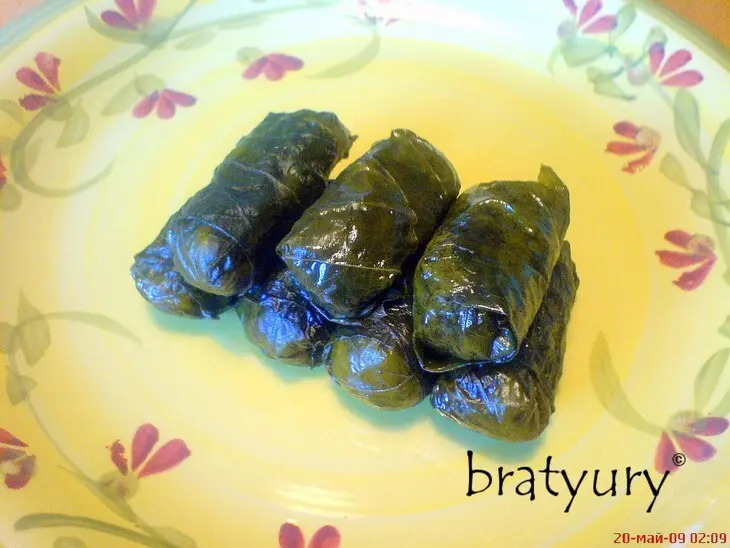 Голубцы в листьях липы: шаг 5