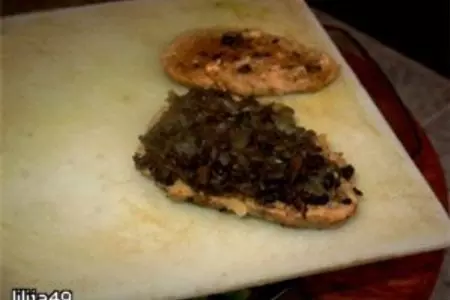 Мясной закусочный торт "ромашка": шаг 4
