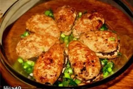 Мясной закусочный торт "ромашка": шаг 6