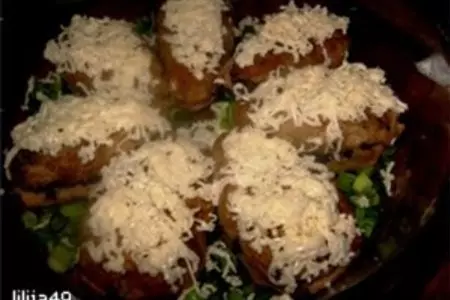 Мясной закусочный торт "ромашка": шаг 7
