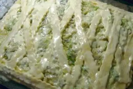 Открытый  пирог с молодой капустой.: шаг 8