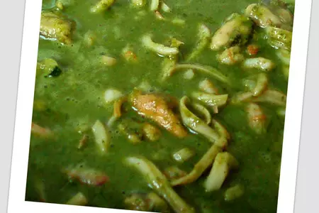 Спагетти с морепродуктами и соусом "песто": шаг 3