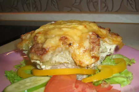Мясные кексы с картофельной прослойкой: шаг 1