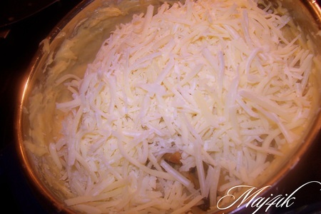 Пирог с грибами и сыром в нежном заварном тесте: шаг 6