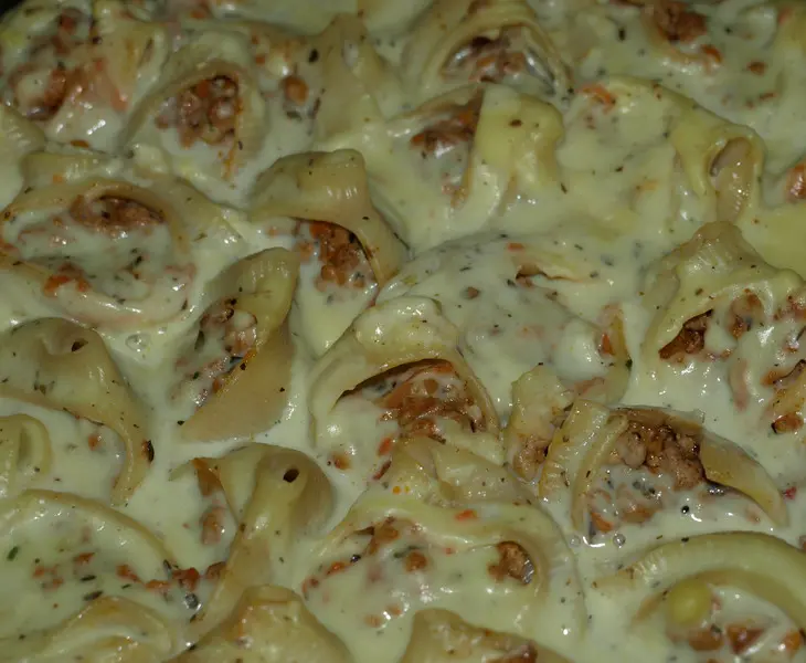 Лумакони с мясной начинкой: шаг 5