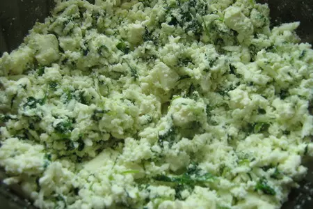 Пироги  с сыром и шпинатом: шаг 2