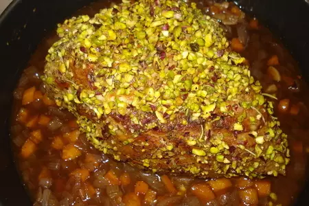 Мясо в горчице с фисташками: шаг 3