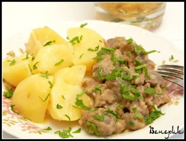 Куриные желудки в пиве.: шаг 6