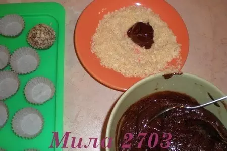 Сырно - шоколадные конфеты: шаг 3
