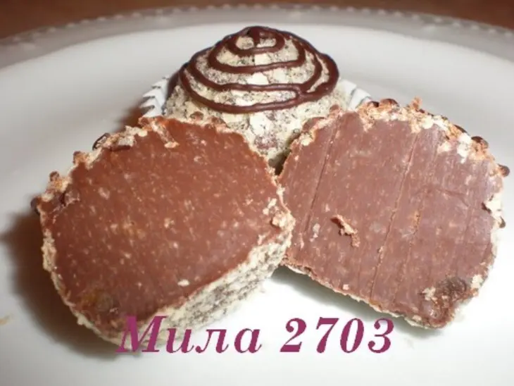 Сырно - шоколадные конфеты: шаг 9