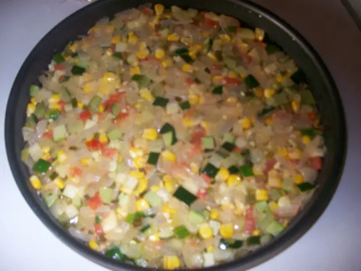 Рис в духовке запеченный с овощами и сыром: шаг 6