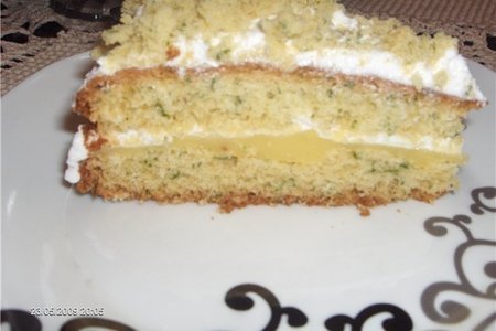 Сладкий тортик со шпинатом (типа greencake): шаг 8