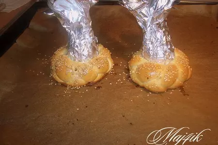 Яйца, запечённые в веночках: шаг 8