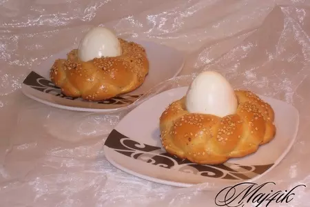 Яйца, запечённые в веночках: шаг 9