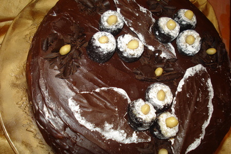 Торт "чернослив в шоколаде": шаг 8