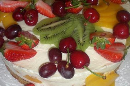 Торт фруктовая радость.: шаг 1
