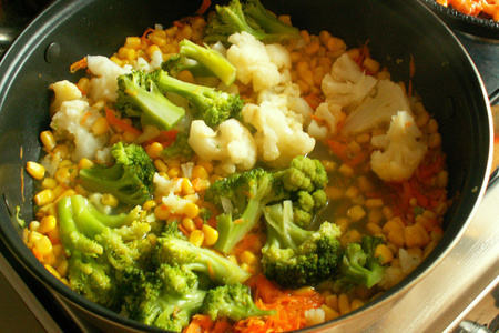Лапша с овощами и креветками: шаг 5