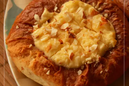 Ленивые ватрушки с орехами: шаг 5