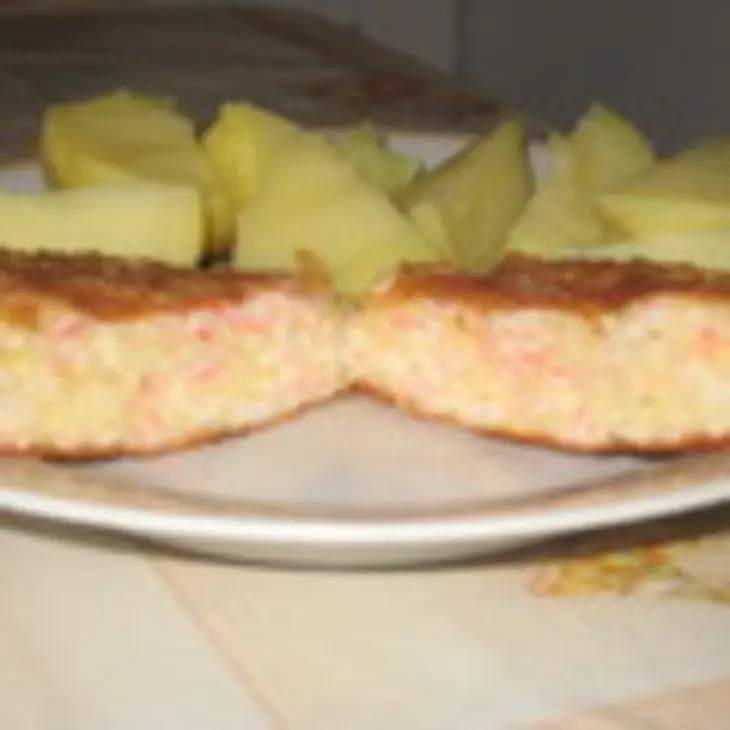 Котлетки из крабового мяса: шаг 3