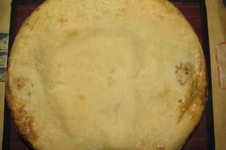 Пирог с  сыром и грибами.: шаг 6