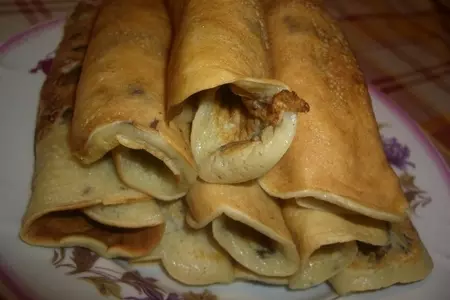 Блинные лепешки с грибами: шаг 5