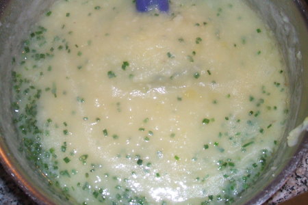 Галушки с курочкой в картофельном соусе: шаг 4