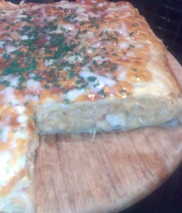 Пирог с капустой и курицей: шаг 3
