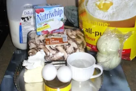 Запеканка с тунцом и грибами: шаг 1