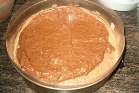 Торт "шоколадно сырный": шаг 8