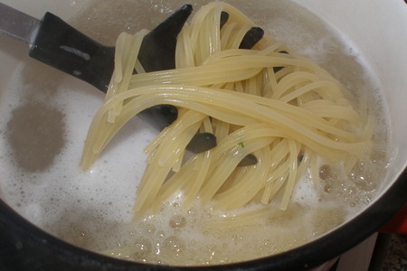 Спагетти с зеленым соусом и кешью: шаг 5