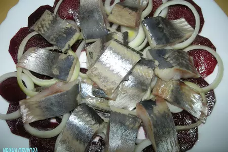 Салат из селедки и свеклы под апельсиновым соусом: шаг 2