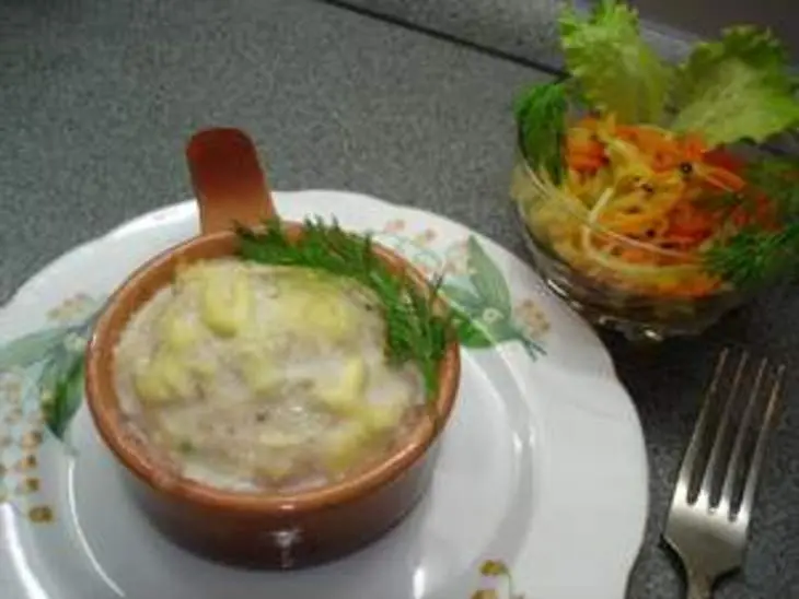 Куриное суфле с овощным спагетти: шаг 7