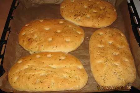 Focaccia - итальянский хлеб - лепёшка: шаг 1