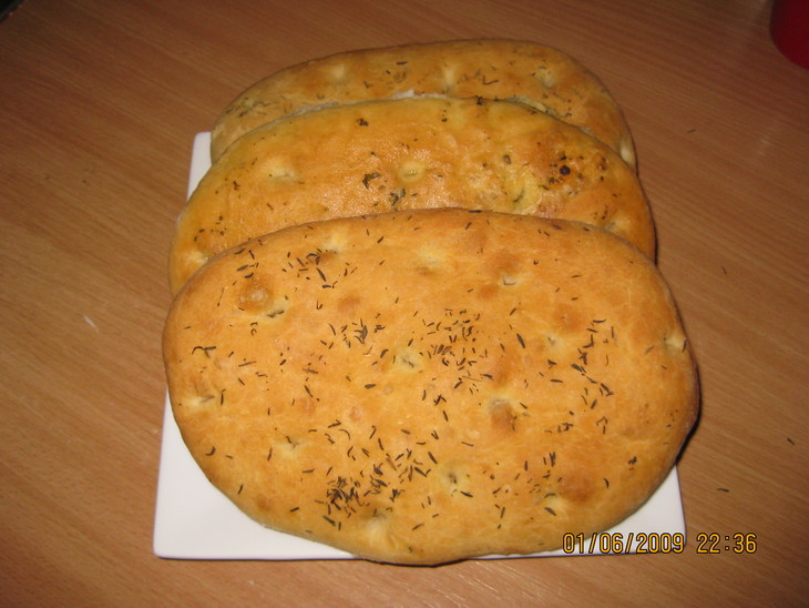 Focaccia - итальянский хлеб - лепёшка: шаг 2