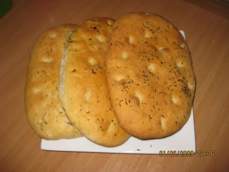 Focaccia - итальянский хлеб - лепёшка: шаг 3