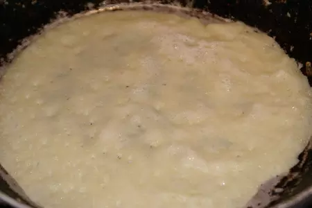Заварные блинчики на кефире: шаг 4