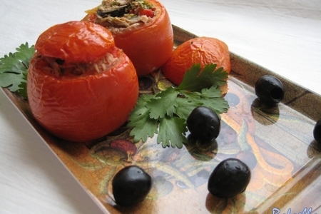 Марроканские помидоры, фаршированные тунцом: шаг 1