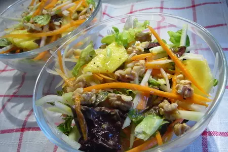 Салат  из кольраби с экзотической ноткой: шаг 5