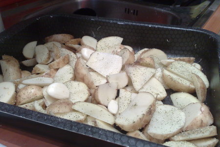 Картошка в мундире с курицей и грибами: шаг 5