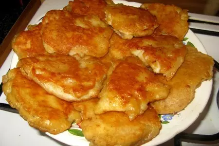 Морской язык в кляре с соевым соусом и сыром: шаг 2