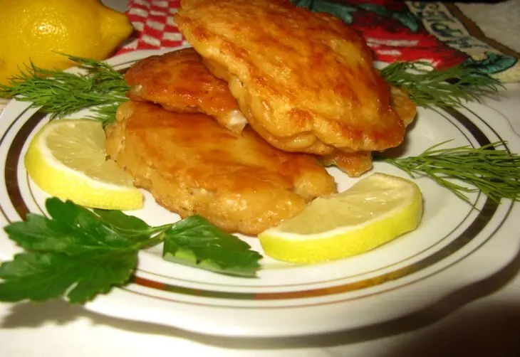Морской язык в кляре с соевым соусом и сыром: шаг 3